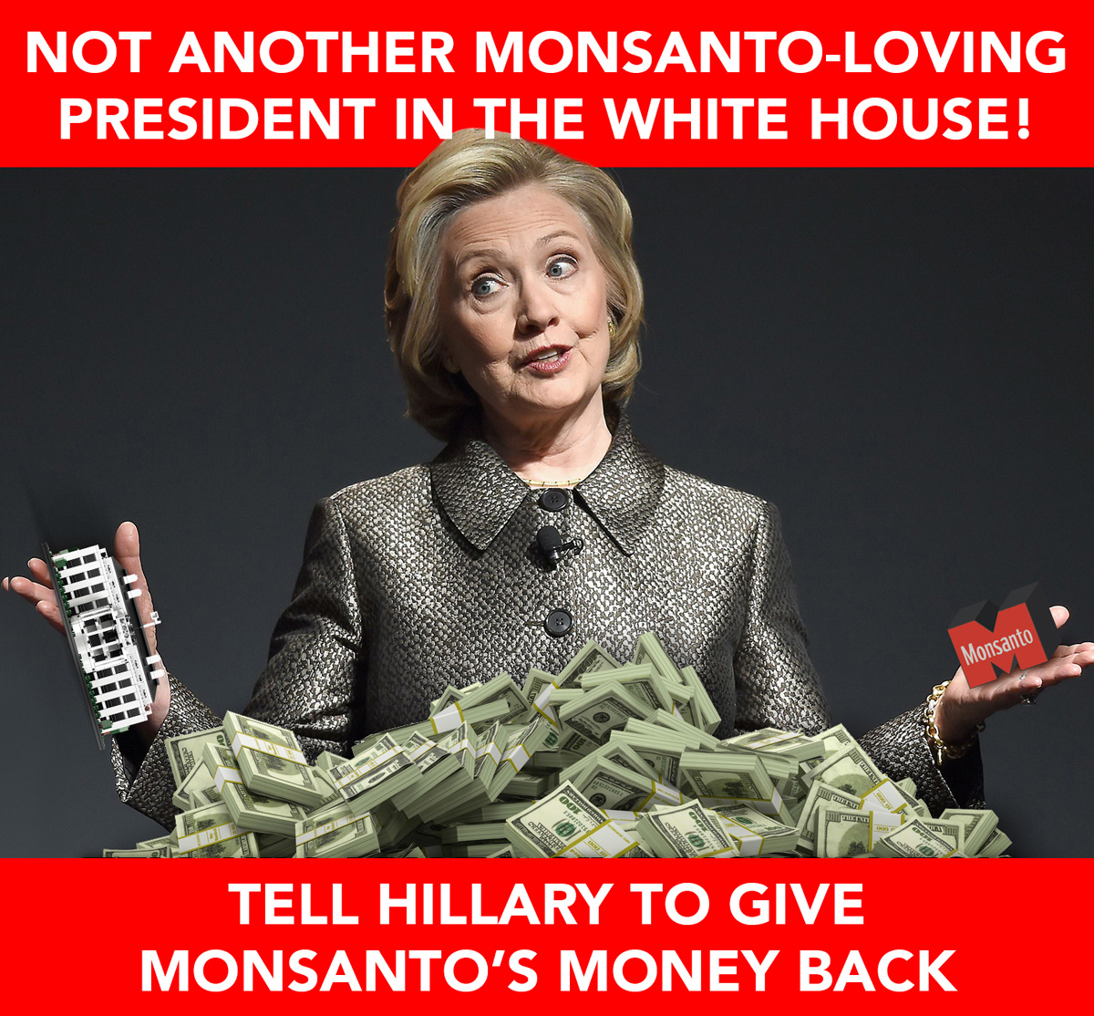 Why Hillary Clinton’s Deep Monsanto Ties are Giving US Voters Serious Heartburn