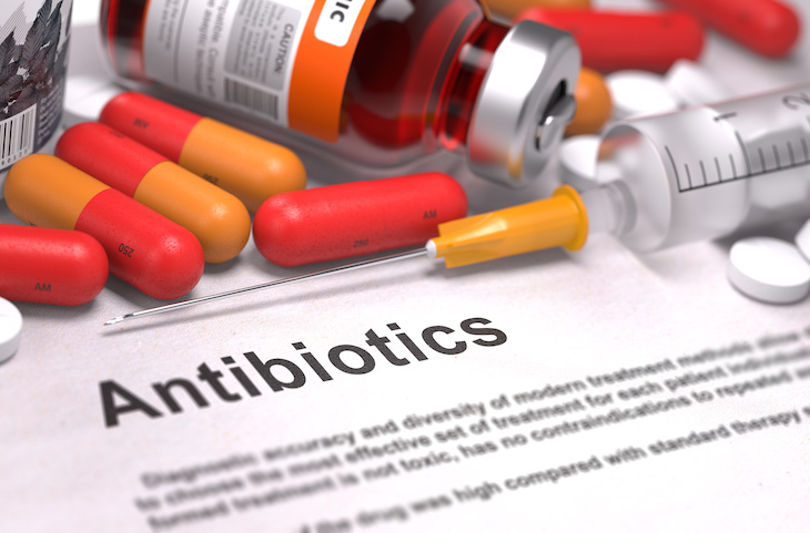 Antibiotics - Medical Concept. Composition of Medicamen.
