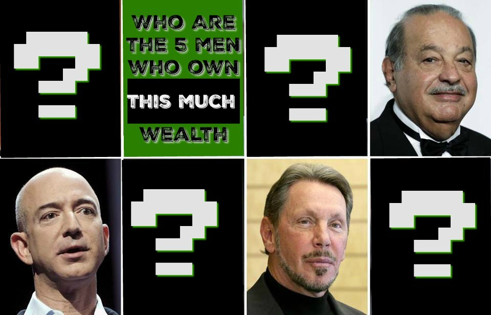five men own half world's wealth