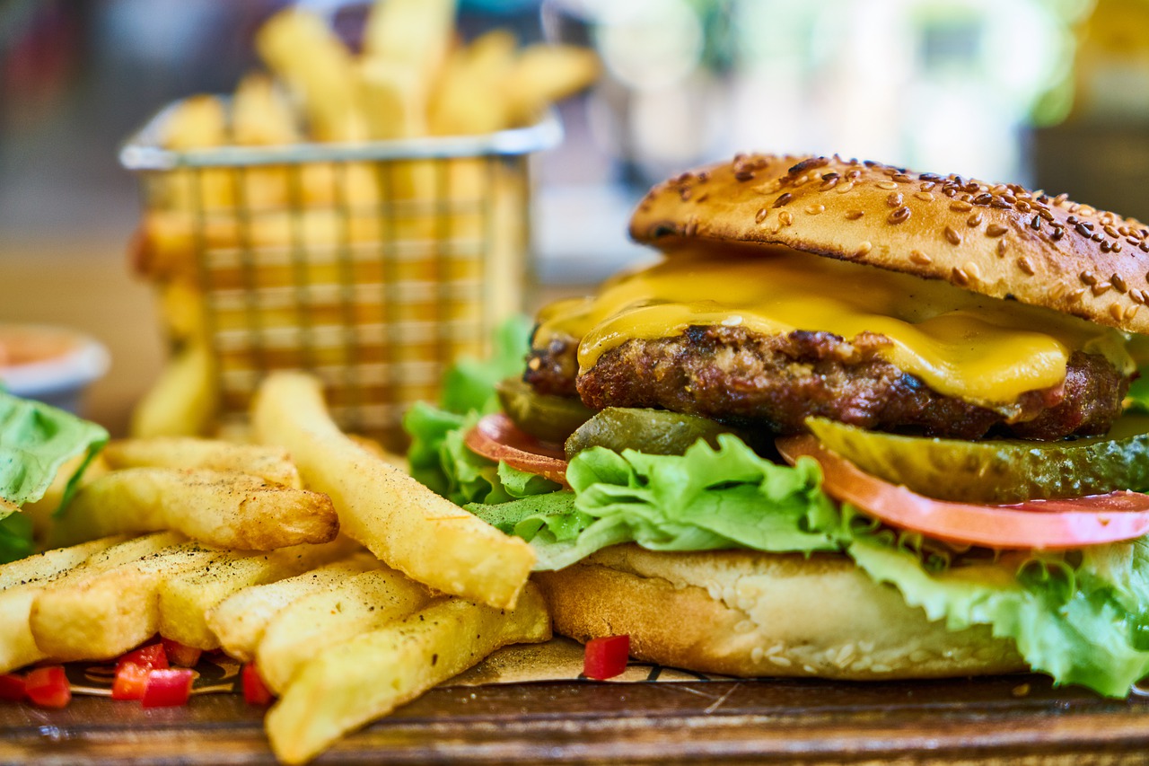 fast food burger health