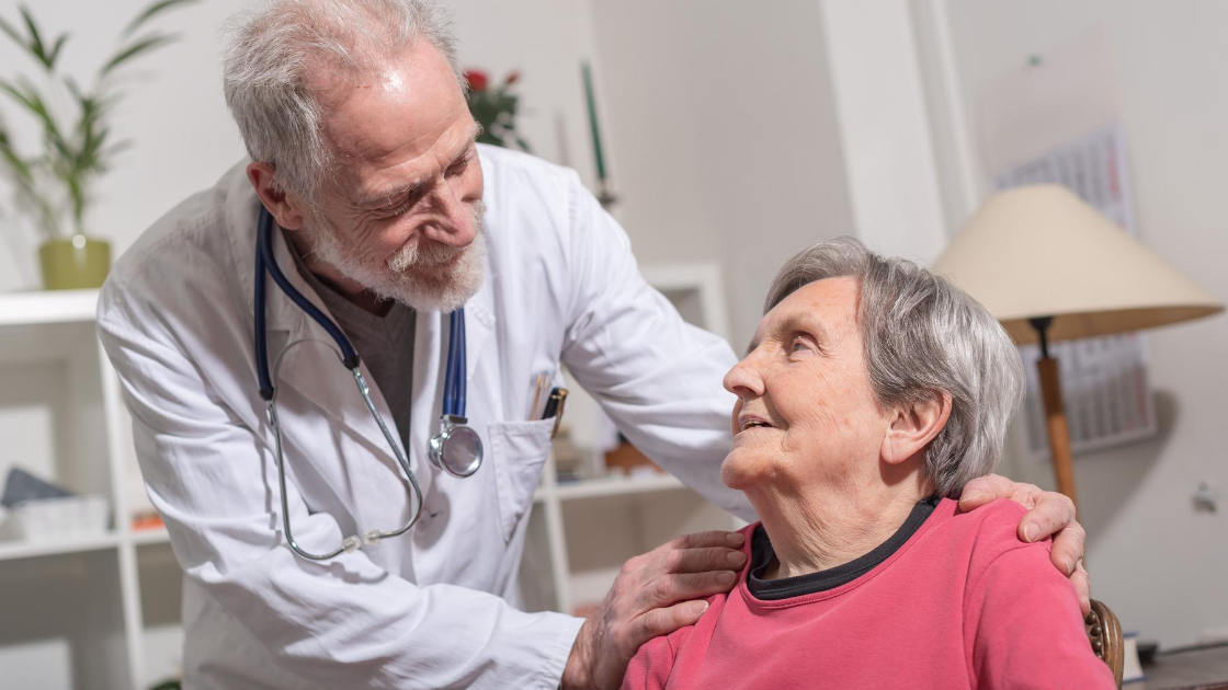 elderly senior doctor