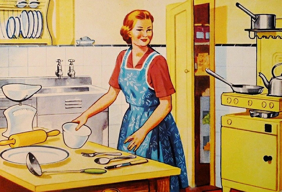 cooking housewife chef cooking housewife chef