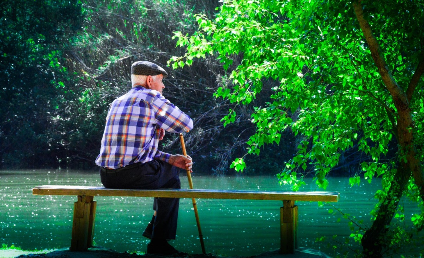 meditation elderly man pixa
