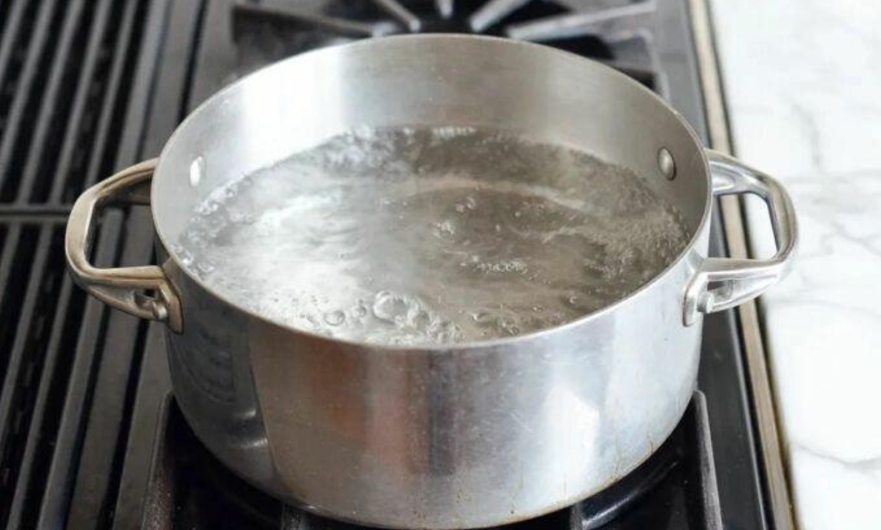 boiling water