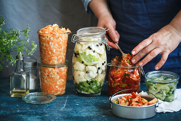 Canning fermented food in jars prep hand sauerkrauft kimchi bro Canning fermented food in jars prep hand sauerkrauft kimchi bro